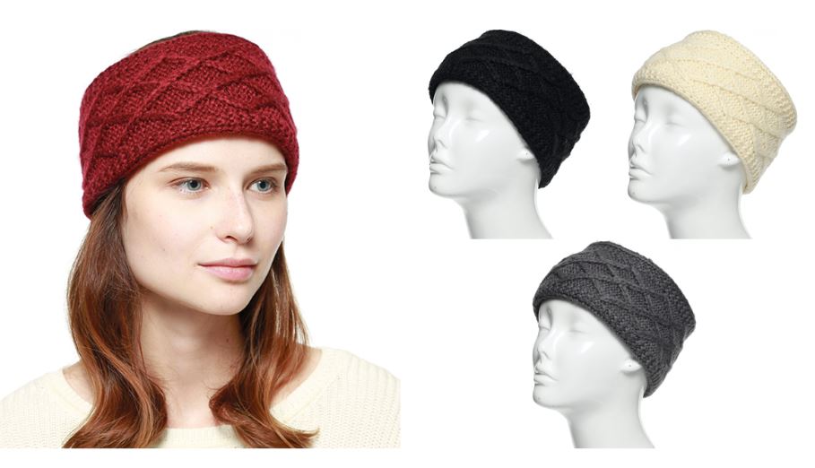 WHB813  ASSORTWINTER HEAD BAND