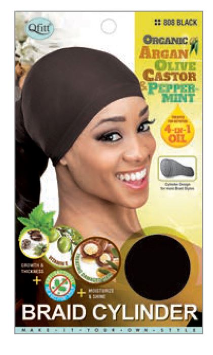 MM808 M&M ORGANIC BRAID CAP - BLACK
